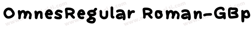OmnesRegular Roman-GBpc-EUC-H字体转换